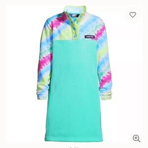 Lands' End Tie-Dye Fleece Dress - Size Girls Plus XL 14P-16P